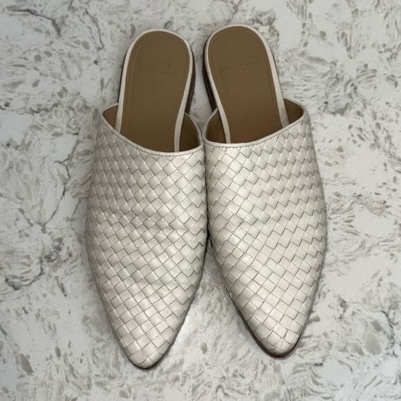 MARC FISHER LTD Garren Pointed Toe Mule Ivory Leather - Picture 5 of 15